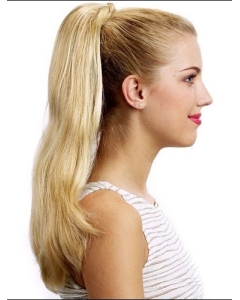 Traditiona Blonde Straight Long Ponytails Hairpieces Traditiona Blonde Straight Long Ponytails Hairpieces