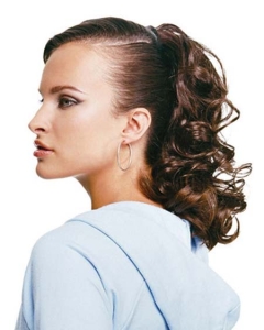 Flexibility Brown Curly Long Ponytails Hairpieces Flexibility Brown Curly Long Ponytails Hairpieces