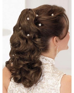 Fashionable Brown Curly Long Ponytails Hairpieces Fashionable Brown Curly Long Ponytails Hairpieces