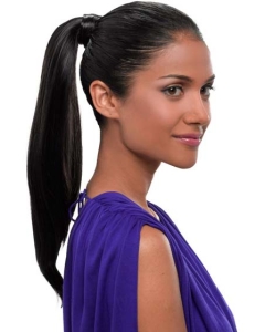 Synthetic Long Black No-fuss Ponytails Synthetic Long Black No-fuss Ponytails