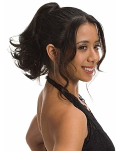 Synthetic Black Sleek Ponytails Synthetic Black Sleek Ponytails