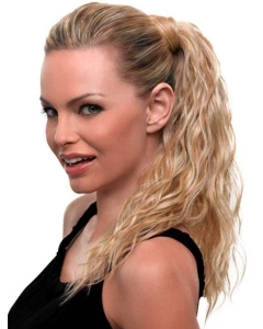 Durable Blonde Wavy Long Ponytails Hairpieces Durable Blonde Wavy Long Ponytails Hairpieces