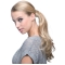 Synthetic Long Blonde Elegant Ponytails
