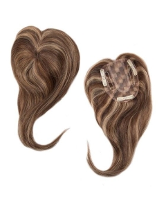 Add On Center Topper | Heat Friendly/Human Hair Blend Piece (Monofilament Base)  Add On Center Topper | Heat Friendly/Human Hair Blend Piece (Monofilament Base)