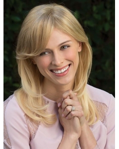 Mono Medium Top Piece | Synthetic Hair Fiber - Monofilament Base  Mono Medium Top Piece | Synthetic Hair Fiber - Monofilament Base