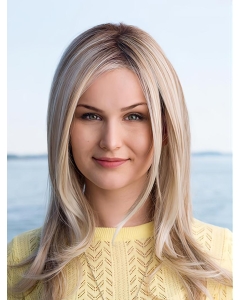 Flexibility Long Straight  Blonde Monofilament Platinum Without Bangs Synthetic Women Wigs Flexibility Long Straight  Blonde Monofilament Platinum Without Bangs Synthetic Women Wigs