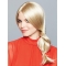 Long Straight  Layered Monofilament Platinum Blonde Synthetic Women Wigs