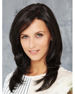 Black Long Straight Lace Front With Bangs Synthetic Women  Wig Black Long Straight Lace Front With Bangs Synthetic Women  Wig