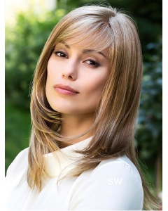 14"  Mono Top  With Bangs Blonde  Straight  Synthetic Women Wigs 14"  Mono Top  With Bangs Blonde  Straight  Synthetic Women Wigs