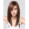 Trendy Brown 16" long Straight With Bangs  Monofilamen Synthetic Women Wigs