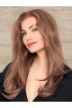 Auburn Long 18" Without Bangs Durable Human Hair Wigs