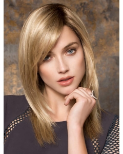Blonde 16"long Straight Monofilament With Bangs No-fuss Synthetic Women Wigs Blonde 16"long Straight Monofilament With Bangs No-fuss Synthetic Women Wigs