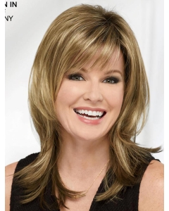 Blonde Straight 16" Layered Sleek Capless Synthetic Women Wigs Blonde Straight 16" Layered Sleek Capless Synthetic Women Wigs