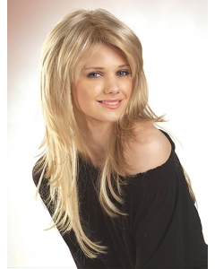 Lace Front Long Straight Blonde Human Hair  Women Wigs Lace Front Long Straight Blonde Human Hair  Women Wigs