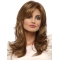 Classic Brown 16" Straight Long Synthetic Lace Front Women Wigs