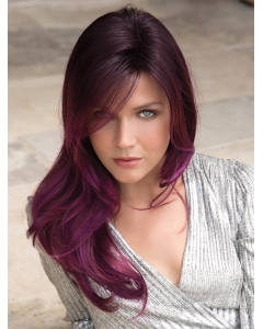 20'' Long Straight Capless Purple Layered Synthetic Women Wigs 20'' Long Straight Capless Purple Layered Synthetic Women Wigs