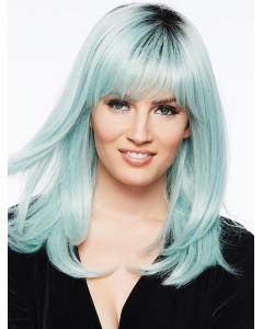Nice Capless Long Straight White With Bangs Synthetic Women Wigs Nice Capless Long Straight White With Bangs Synthetic Women Wigs