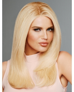 16" Long Straight Blonde Without Bangs Lace Front Remy Human Hair Wigs For Women 16" Long Straight Blonde Without Bangs Lace Front Remy Human Hair Wigs For Women