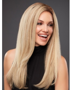 18'' Long Straight Platinum Blonde Without Bangs Human Hair Hand Tied  Women Wigs 18'' Long Straight Platinum Blonde Without Bangs Human Hair Hand Tied  Women Wigs