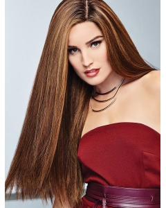 24'' Long Straight 100% Hand-Tied Brown Without Bangs Hand-tied Human Hair Women Wigs 24'' Long Straight 100% Hand-Tied Brown Without Bangs Hand-tied Human Hair Women Wigs