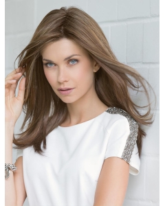 16" Long Straight Without Bangs Brown Monofilament Synthetic Women Wig 16" Long Straight Without Bangs Brown Monofilament Synthetic Women Wig