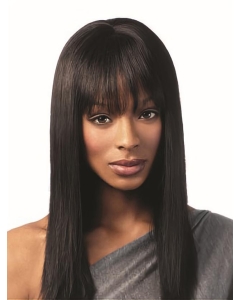 Capless Straight 16" Long African American Natural Human Hair Women Wigs Capless Straight 16" Long African American Natural Human Hair Women Wigs