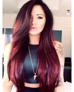 Beautiful Red Mono Top Capless Remy Human Hair Women Wigs Beautiful Red Mono Top Capless Remy Human Hair Women Wigs
