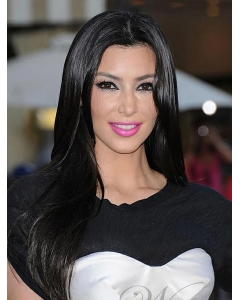 20'' Long Straight Traditiona Black Monofilament Lace Front Human Hair Women Celebrity Wigs 20'' Long Straight Traditiona Black Monofilament Lace Front Human Hair Women Celebrity Wigs