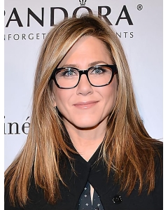 18'' Popular Long Straight Brown Layered Mono Top Synthetic Jennifer Aniston Inspired Women Wigs 18'' Popular Long Straight Brown Layered Mono Top Synthetic Jennifer Aniston Inspired Women Wigs