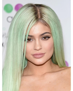 18'' Long High Quality Straight Without Bangs Capless Synthetic Kylie Jenner Inspired Women Wigs 18'' Long High Quality Straight Without Bangs Capless Synthetic Kylie Jenner Inspired Women Wigs
