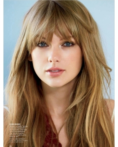 20'' High Quality Long Straight Capless Blonde With Bangs Remy Human Hair Taylor Swift Women Wigs 20'' High Quality Long Straight Capless Blonde With Bangs Remy Human Hair Taylor Swift Women Wigs