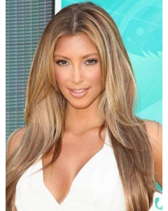 20'' Kardashian Glamorous Celebrity Hairstyle Long Straight Blonde Full Lace Wig 100% Human Hair Women Wigs 20'' Kardashian Glamorous Celebrity Hairstyle Long Straight Blonde Full Lace Wig 100% Human Hair Women Wigs