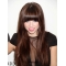 22'' Long Straight 100% Hand-Tied Full Lace Synthetic Celebrity Women Wigs