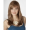 16'' Capless Fashional Long Straight Blonde With Bangs Synthetic Women Wigs