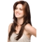 Capless Brown Straight Synthetic Glamorous Long Women Wigs