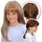 20'' Straight Pleasing Blonde Monofilament Long Synthetic Kids Wigs