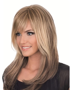 Brown Straight Full Lace Synthetic Stylish Long Women Wigs Brown Straight Full Lace Synthetic Stylish Long Women Wigs