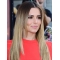20'' Popular Long Straight Blonde Without Bangs Lace Front  Cheryl Cole Inspired Synthetic Women Wigs