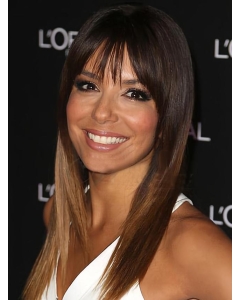 16'' Long Straight Ombre Hair Color Lace Front 100% Human Hair Silky Women Wigs 16'' Long Straight Ombre Hair Color Lace Front 100% Human Hair Silky Women Wigs