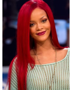 24''Long Straight Lace Front Rihanna Cascades Style 100% Human Remy Hair Women Wig 24''Long Straight Lace Front Rihanna Cascades Style 100% Human Remy Hair Women Wig