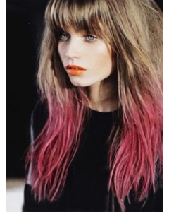 22'' Long Straight Lace Front Blonde to Pink Human Hair Ombre Women Wigs 22'' Long Straight Lace Front Blonde to Pink Human Hair Ombre Women Wigs