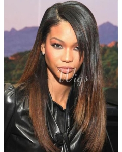18" Long Straight Full Lace Ombre Indian Remy Hair Women Wigs 18" Long Straight Full Lace Ombre Indian Remy Hair Women Wigs