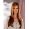 20'' Long Straight Auburn Layered Monofilament Lace Front  Stylish Heat Friendly Synthetic Women Wigs