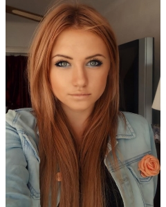 Incredible  22'' Long Straight  Lace Front Copper Synthetic Women Wigs Incredible  22'' Long Straight  Lace Front Copper Synthetic Women Wigs