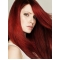 20'' beautiful Straight Long Mono top Dark Red Synthetic Women Wigs