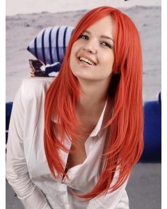 20 Inches Long Straight Lace Front Remy Human Hair Red Women Wigs 20 Inches Long Straight Lace Front Remy Human Hair Red Women Wigs