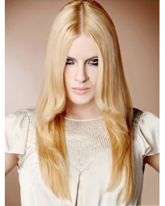 Perfect  22'' Blonde Straight 100% Hand-Tied Mono Top Synthetic Long Women Wigs  Perfect  22'' Blonde Straight 100% Hand-Tied Mono Top Synthetic Long Women Wigs