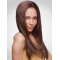 22'' Faddish Auburn Straight Mono Top Lace Front Long Human Hair Women Wigs