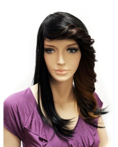 18''  Fashion Straight Black Monofilament Lace Front Synthetic Long Women Wigs 18''  Fashion Straight Black Monofilament Lace Front Synthetic Long Women Wigs