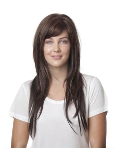 16'' Long Straight Monofilament 100% Hand-Tied Synthetic Refined Women Wigs 16'' Long Straight Monofilament 100% Hand-Tied Synthetic Refined Women Wigs